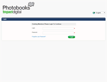 Tablet Screenshot of photobooks.impactdigital.com.au